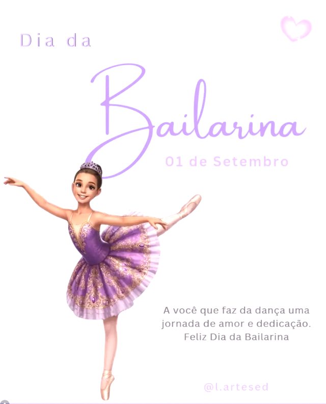 Post do Dia da Bailarina